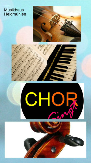 Geigenunterricht, Klavierunterricht und Chor